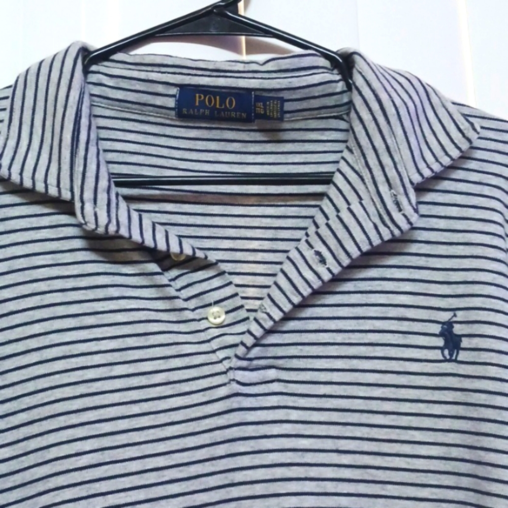Polo ralph lauren striped Polo shirt men's XXL